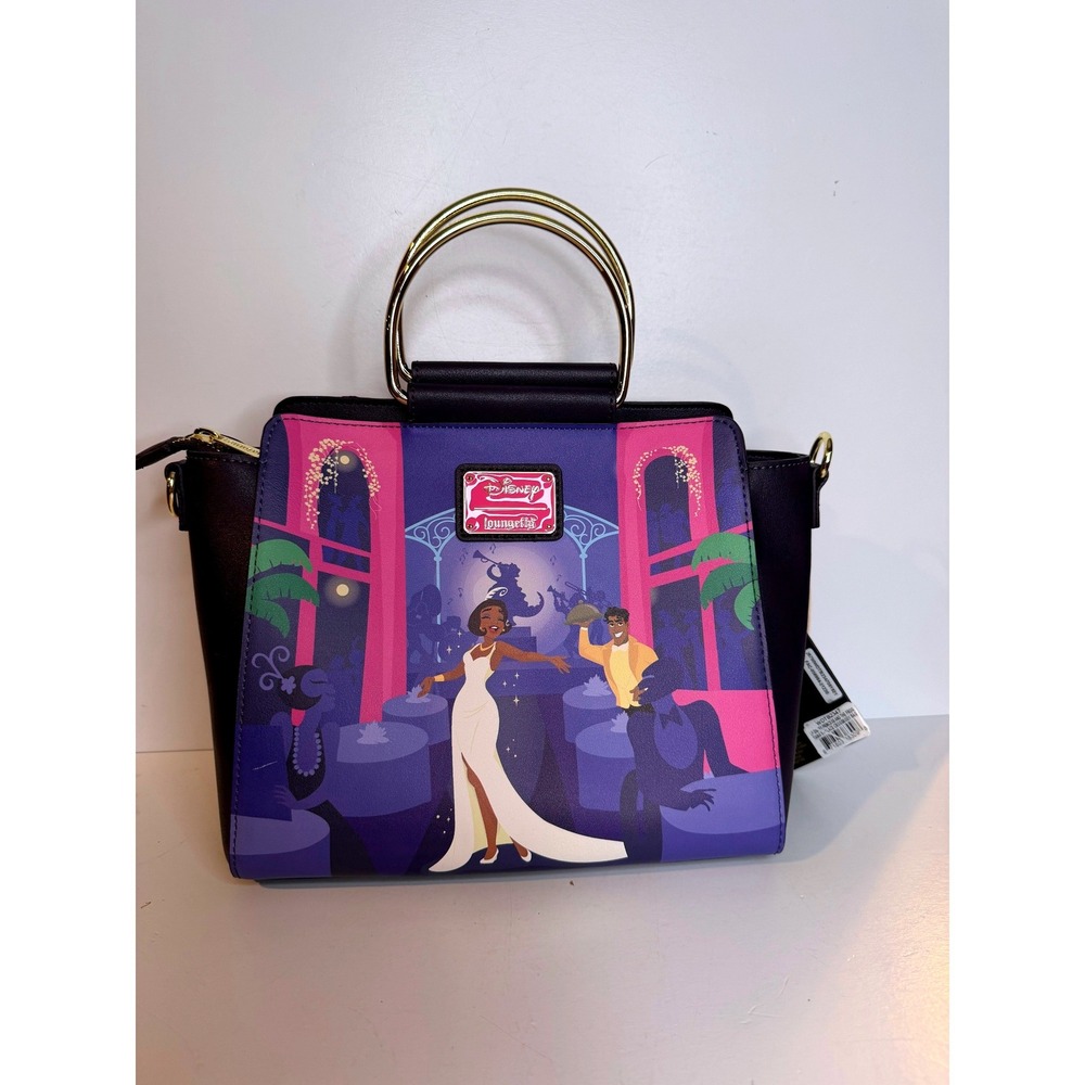 NWT Loungefly Disney Princess & The Frog Tiana's Place Crossbody Satchel Bag